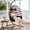 Black Frame + Black Cushion, variant on Egg Chair Outdoor with Stand, Indoor Wicker Hanging Egg Swing Chair with Cushion & Headrest, 350lbs Capacity for Patio, Bedroom