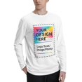 thumbnail image 4 of USPEED Personalized Tee Custom Long Sleeve Shirts for Men Design Your Own Image Text Photo Front/Back Print, 4 of 7