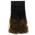 thumbnail image 2 of LELINTA Women 24" Long Curly 3/4 Full Head Clip in Synthetic Hair Extentions 155g Black Brown Blonde, 2 of 4