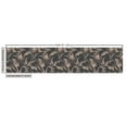 thumbnail image 3 of Ambesonne Floral Fabric by the Yard Upholstery, Flowers and Leaves Exotic, 2 Yards, Dark Grey Dark Tan, 3 of 5