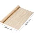 thumbnail image 2 of Bamboo Sushi Rolling Mat 24cm Natural Cane Sturdy Structure Effortless to Clean Multi Functional Use Traditional Craftsmanship, 2 of 6