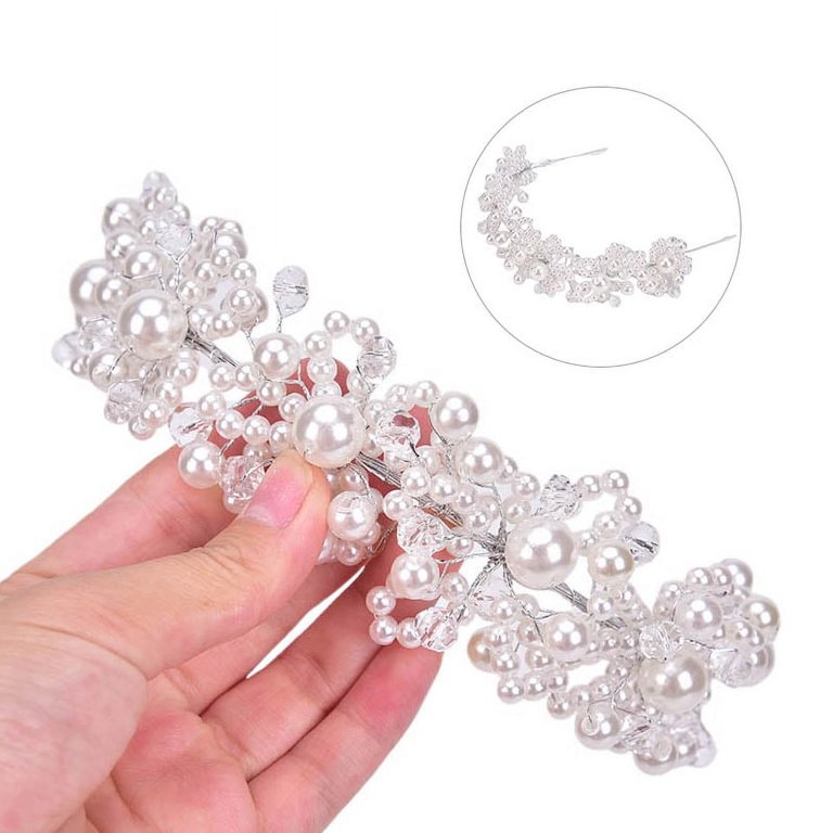 Racing Butterfly Bridal Wedding Headband Crystal Flower  display picture 1