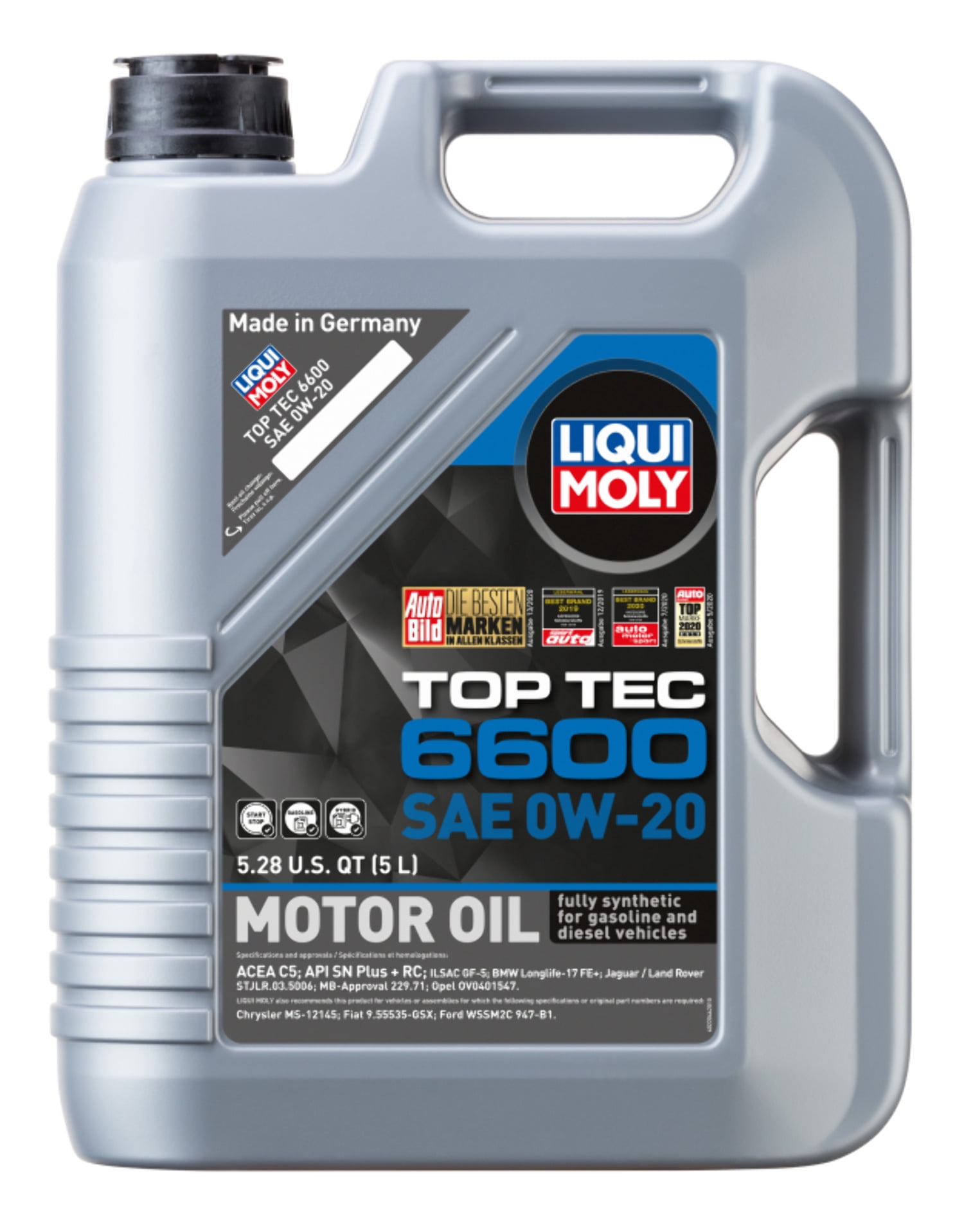 LIQUI MOLY 5L Top Tec 6600 Motor Oil SAE 0W20 - 22046