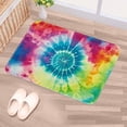 thumbnail image 5 of Tie Dye Polyester Non-Slip Machine Washable Bath Rugs Office Mat Floor Mats, 5 of 6