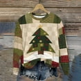 thumbnail image 7 of Oplxuo Ugly Christmas Sweatshirts for Women Casual 2025 Long Sleeve Xmas Print Pullover Shirts Crew Neck Sweaters, 7 of 7