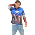 thumbnail image 2 of Captain America Sublimated Long Sleeve Costume T-Shirt, 2 of 2
