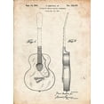 thumbnail image 2 of Borders, Cole 19x24 Black Ornate Wood Framed with Double Matting Museum Art Print Titled - PP138- Vintage Parchment Gretsch 6022 Rancher Guitar Patent Poster, 2 of 4