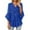 A-Blue294, variant on Womens T-Shirts Glitter V Neck Three Quarter Flare Sleeve Tshirts Flowy Spring Summer Loose Lightweight Lady Tee