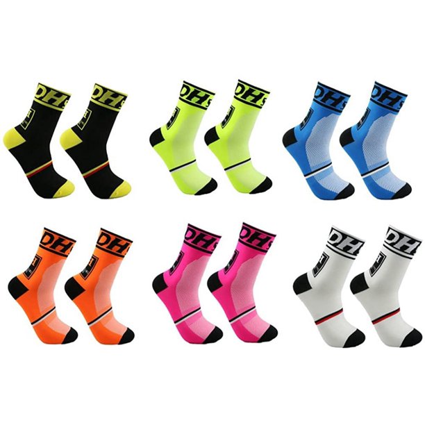 Calcetines de entrenamiento de compresión Calcetines deportivos de ciclismo Ormromra CJWUS-5660