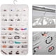 thumbnail image 2 of Organizador de joyas colgantes Armario Almacenamiento de joyas Doble cara 80 bolsillos Bolsa de almacenamiento transparente para accesorios Anillo Pendientes Collar Pulsera Namotu MZQ-0539, 2 of 7
