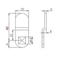 thumbnail image 2 of Cabinet Cam Lock Cabinet Door Lock Mailbox Cam Lock Cabinet Door Cam Lock Cabinet Drawer Lock With Key Lock (set Of 2), 2 of 2