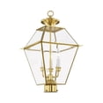 thumbnail image 3 of Livex Lighting Westover 3 Light Outdoor Post Lantern, 3 of 7