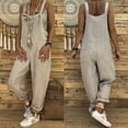 thumbnail image 4 of Salopette Sans Manches pour Femmes Mode Combinaison Longue Combinaison Pantalon, 4 of 4