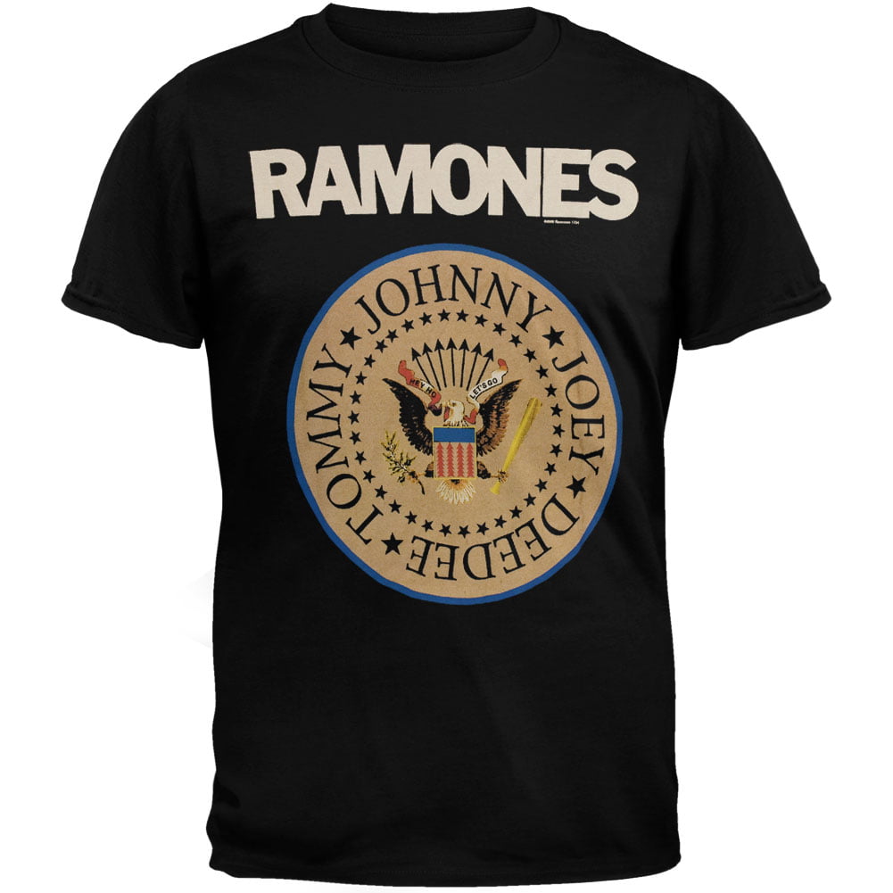 Contar Hermanos Árbol genealógico Ramones Men's Seal Logo Short Sleeve T Shirt - Walmart.com