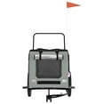 thumbnail image 6 of vidaXL Pet Bike Trailer Bicycle Cargo Dog Stroller Oxford Fabric and Iron, 6 of 27