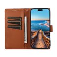 thumbnail image 4 of Nalacover Case for Google Pixel 6 Pro - Card Holder PU Leather Wallet Cover with Magnetic Clasp Stand Hand Strap, Soft TPU Inner Shockproof Anti-Scratches Case for Google Pixel 6 Pro, Brown, 4 of 10