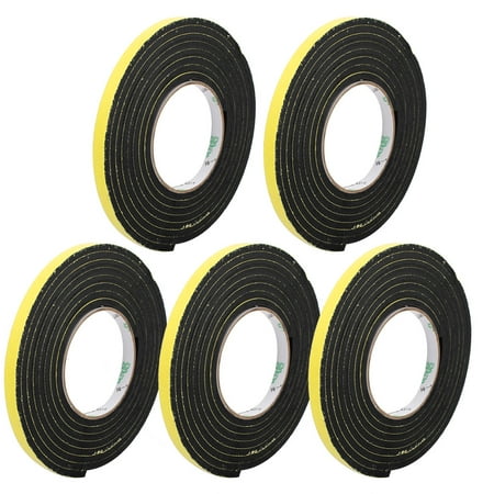 5Pcs 10mm x 5mm Single Sided Self Adhesive Shockproof Sponge Foam Tape 3 Meters