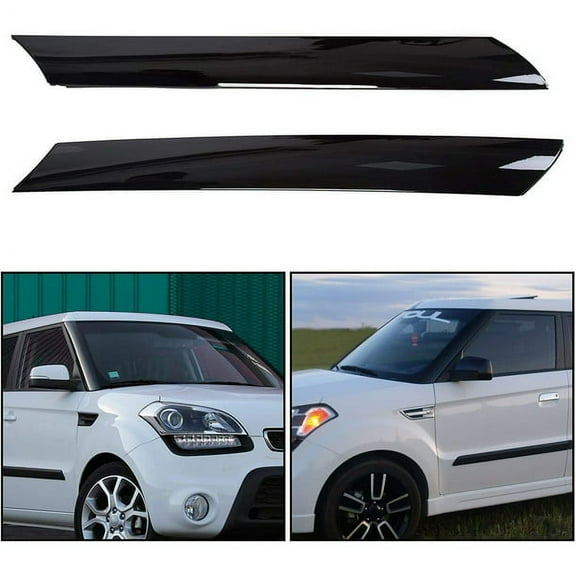 Kojem Windshield Pillar Trim for 2010-2013 KIA Soul Exterior Molding Garnish Right & Left