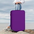 thumbnail image 3 of Lsque Purple Printed Luggage Cover, Travel Luggage Protector,Scratch and Dirt Resistant, Fits 18-32 Inch Luggage - Large, 3 of 9