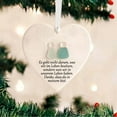 thumbnail image 4 of Heart Shaped Sea Glass Hanging Ornament Coastal Beach Theme For Home Garden Wall Window Display Ceramic German Design, 4 of 5