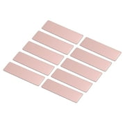 Uxcell 2.73 x 0.78inch Engraved Name Tags Kit,10pack Blank Badge with Pin,Coffee