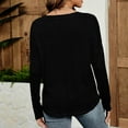 thumbnail image 7 of Oplxuo Long Sleeve Tops for Women V Neck Dressy Loose Tunic Shirts Basic Casual Solid Going Out Blouses, 7 of 7