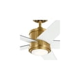 thumbnail image 4 of Kichler 56" Brahm Natural Brass LED Ceiling Fan with White Blades, 4 of 9