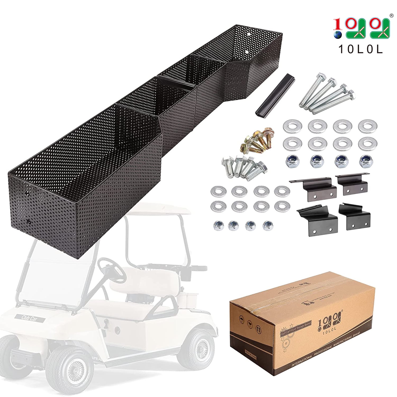 10L0L Golf Cart Front Basket Dash Storage Fit Club Car DS 2000up
