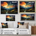 thumbnail image 4 of Designart "Road to Infinity Colorful Northern Lights I" Landscapes Floater Framed Canvas Art Print, 4 of 7
