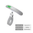 thumbnail image 4 of A22I LCD Digital Hanging Scale Luggage Suitcase Baggage Weight Scales with Belt for Electronic Weight Tool 50Kg/110Lb Silver, 4 of 5