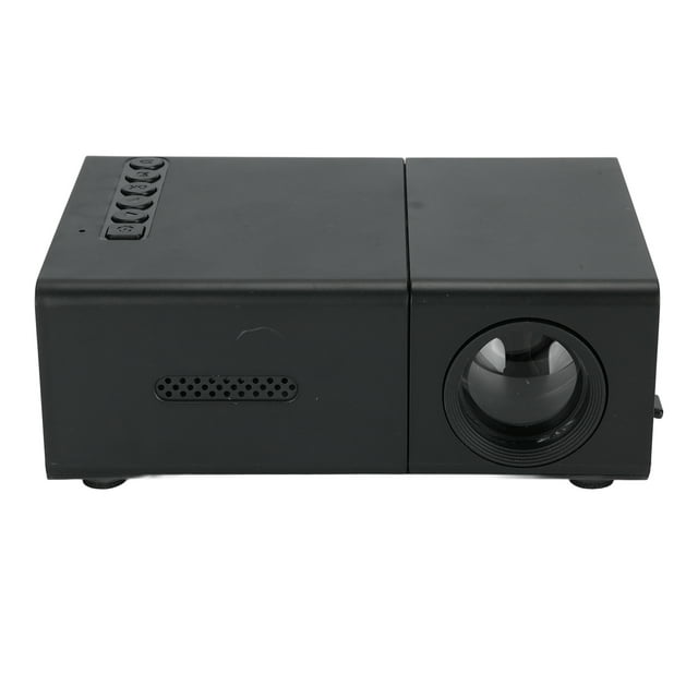 LED Movie Projector, Wide Compatibility 1920x1080P Resolution Portable Projector Manual Focusing 14-100 inch Projection for Phone PC for Home Gathering