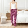 thumbnail image 5 of Uemuo Orchids Flowers Pattern Women's Wide Leg Palazzo Lounge Pants with Pockets Light Weight Loose Comfy Casual Pajama Pants-Small, 5 of 9