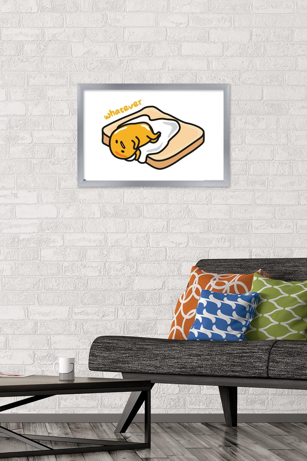 Gudetama - Whatever Wall Poster, 14.725" x 22.375" Framed