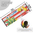 thumbnail image 5 of Yayeee Runner Rug for Bedroom 2'x6' Machine Washable Hallway Non Slip Mat, Striped Lemon, 5 of 8