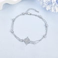 thumbnail image 4 of Witch Anklet Sterling Silver Witches Knot Ankle Bracelet Celtic Knot Witch Jewelry Gifts for Women, 4 of 6