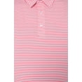 thumbnail image 6 of AVA Athletica Men's Polo Collar Moisture-Wick Active Wear Fine Striped T-Shirt; Pink; LG, 6 of 6