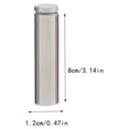 thumbnail image 4 of Kenally Tornillo publicitario Hueco de alto brillo Diseño aerodinámico Espejo de vidrio Clavo Tuerca ligera Perno Soporte para colgar en la pared 12x20 Herramientas y ferretería 12x80mm Kenally TO008095-08B, 4 of 6