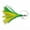 Yellow/Green, variant on Williamson Flash Feather Rigged Trolling Lure, 4", Yellow/Green