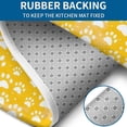thumbnail image 4 of Yellow Dog Paw Footprint Bathroom Rugs Sets 3 Piece,Toilet Cover Set,Absorbent Non Slip Bathroom Mats Sets with U-Shaped Contour Rug Toilet Rug Set, 4 of 5