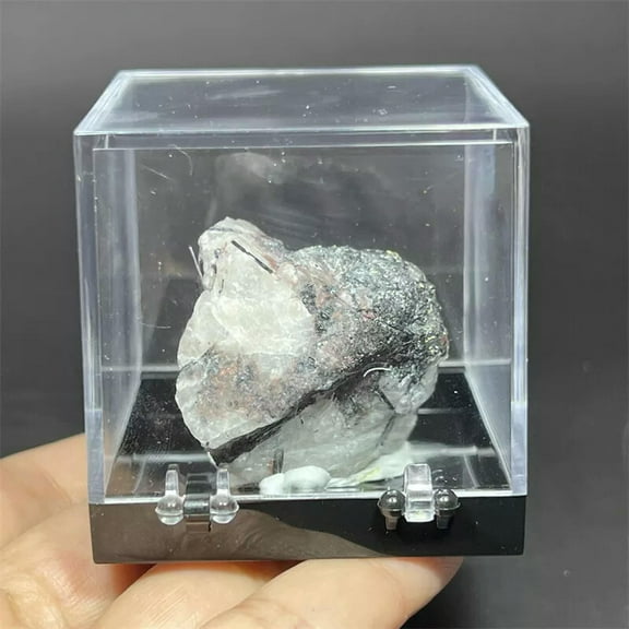 GKNET Raw Rough Natural Tourmaline Rocks Chunks Crystal Mineral Reiki Specimen Box 1PC