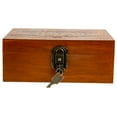 thumbnail image 3 of Yardwe Retro Wooden Jewelry Case, Brown, Metal Accents, Antique Storage Box, 3 of 6