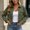 Green, variant on Women's Casual Mid-Length Button Front Coat Long Sleeve Lapel Collar Solid Color Outerwear for Weekend Errands and Coffee Shop Strolls