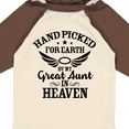 thumbnail image 4 of Inktastic Handpicked for Earth by My Great Aunt in Heaven Boys or Girls Long Sleeve Baby Bodysuit, 4 of 5