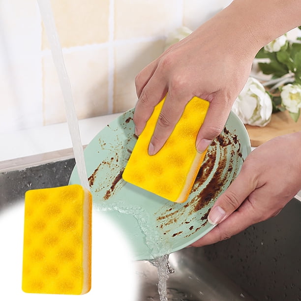 XWSHYW Depuradores Trampas de Algodón y Pulpa de Madera para Lavado Rápido de Platos Bloque de Esponja para Manchas Degrasa para Lavado Rápido de Platos Herramienta para Limpiar con Un Paño