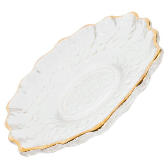 FRCOLOR Glass Coaster Glass Cup Mat Drink Cup Coaster Table Decoration Clear Coaster Decor