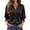 Black, variant on Satin Button Down Shirts for Women 3/4 Length Sleeve Business Casual Blouses 2026 Summer Tops White S