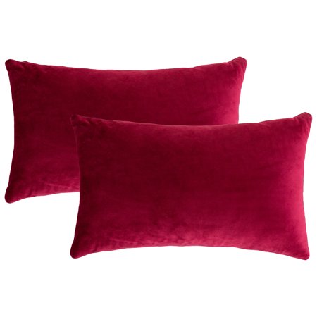 Clearance Throw Pillows Covers 2 Pack Premium Velvet Rectangle