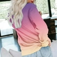 thumbnail image 3 of pbnbp Fall Sweater for Women 2023 Trendy Ombre Tie Dye Long Sleeve Pullover Casual Loose Fit Color Thin Crewneck Sweatshirts, 3 of 5