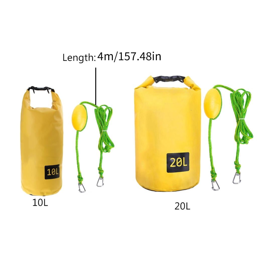 Yihuala 2 in 1 Sand Anchors & Dry Bag with Adjustable Buoy for Kayak Ski