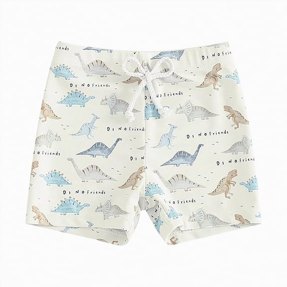 Ccpelsie Boys Board Shorts Swim Trunks for Boy Kids Toddler Beach Swimwear Bottom Short Pants(White,12-18 Months)